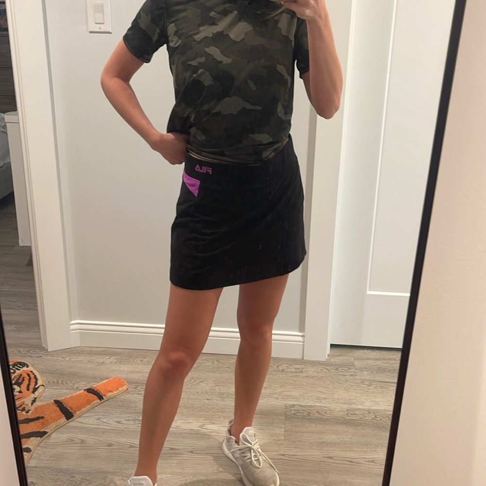 FILA Small Black Womans Tennis Skort